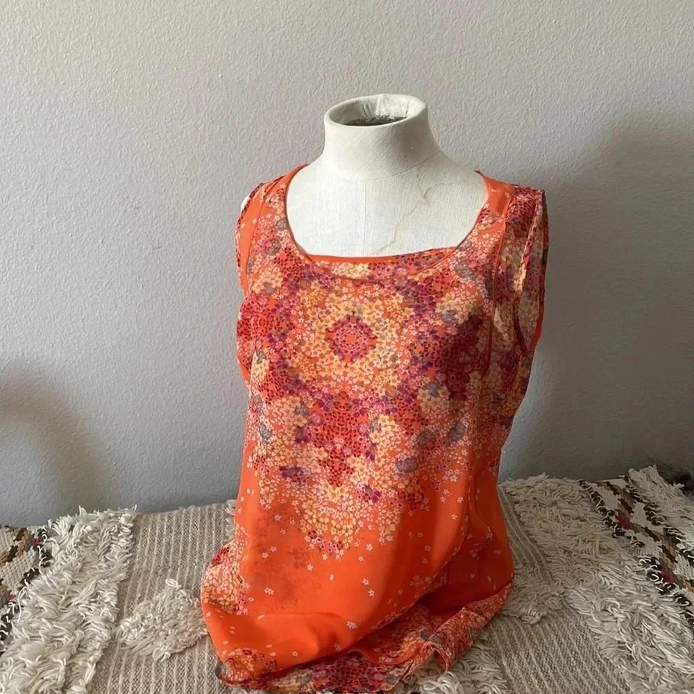 Orange CABi blouse S